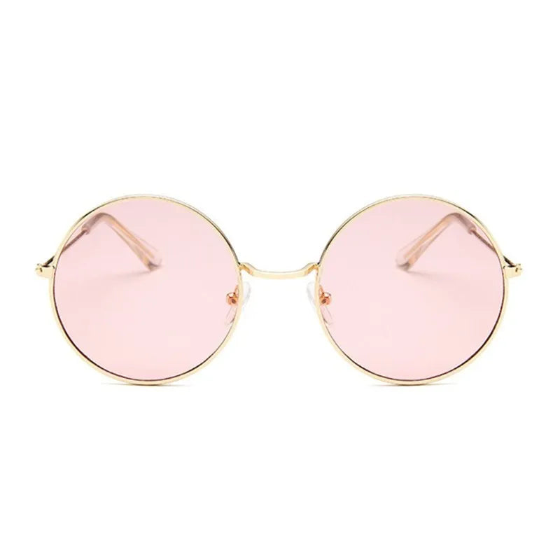 2019 Retro Round Pink Sunglasses - Designer Sun Glasses for Women