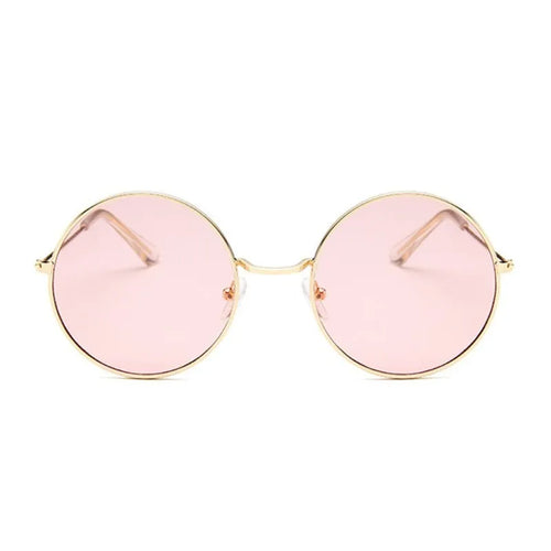 2019 Retro Round Pink Sunglasses - Designer Sun Glasses for Women