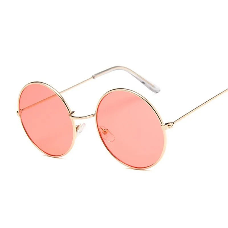 2019 Retro Round Pink Sunglasses - Designer Sun Glasses for Women
