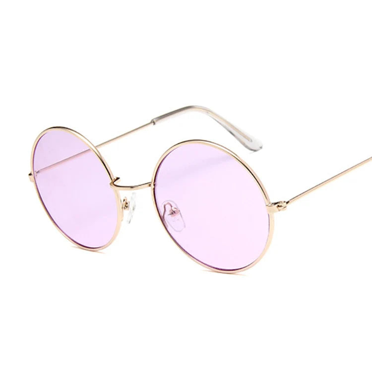 2019 Retro Round Pink Sunglasses - Designer Sun Glasses for Women