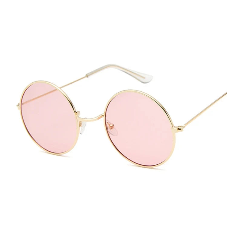 2019 Retro Round Pink Sunglasses - Designer Sun Glasses for Women